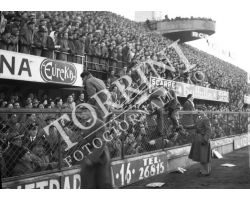 1955 0056 Fiorentina Bologna  54 55 nvasione di campo