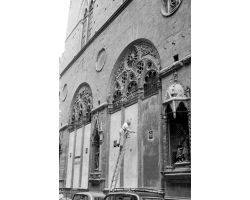 1955 03497 restauro chiesa Orsanmichele 
