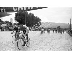1957 L044 Giro d\'Italia tappa Siena Montecatini  Rik Van Steenbergen   ciclismo 