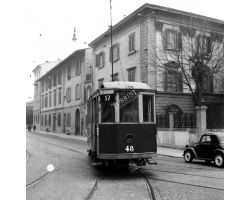 1958 00531 tram ATAF 17 in via marconi
