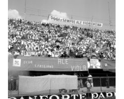 1965 7738 Foto storiche Firenze tifosi fiorentina curva fiesole
