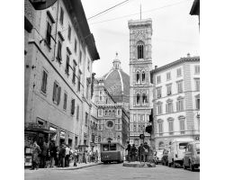 Foto storiche Firenze via dei Pecori Duomo