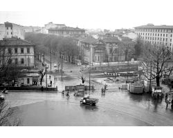 1958 03770  Foto storiche Firenze passaggio a livello  Piazza Cure 