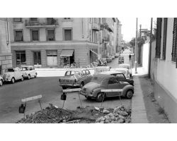 Foto storiche Firenze  lavori in via mannelli 