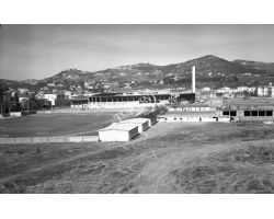 Foto storiche Firenze Costruzione  campo sportivo Padovani 