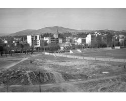 Foto storiche Firenze Costruzione campo sportivo Padovani
