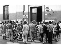 Foto storiche Firenze  Studenti Liceo Michelangelo 
