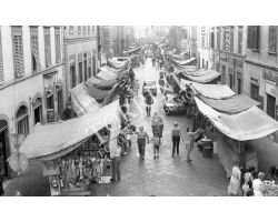 Foto storiche Firenze Mercato San Lorenzo via Ariento
