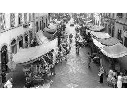 Foto storiche Firenze Mercato San Lorenzo via Ariento