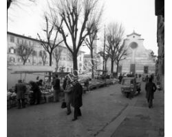 Foto storiche Firenze  piazza santo spirito