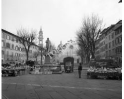 Foto storiche Firenze  piazza santo spirito