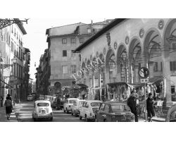 Foto storiche Firenze  Loggia del Pesce Piazza dei Ciompi via Pietrapiana