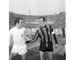 Ferruccio e Sandro Mazzola Campionato calcio 71 72 Fiorentina Inter