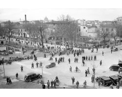 Foto storiche Firenze   tifosi allo stadio  via Manfredo Fanti campo di Marte