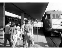  treno Littorina Freccia del Tirreno alla stazione