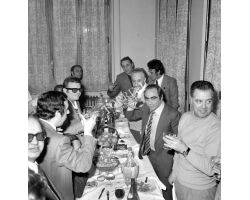Cena offerta da giornalisti a Pesaola