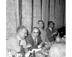 Cena offerta da giornalisti a Pesaola