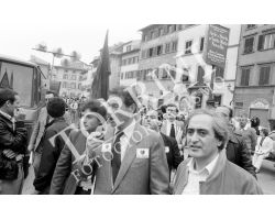 Luciano Lama in piazza Santa Croce per il comizio del 1° Maggio